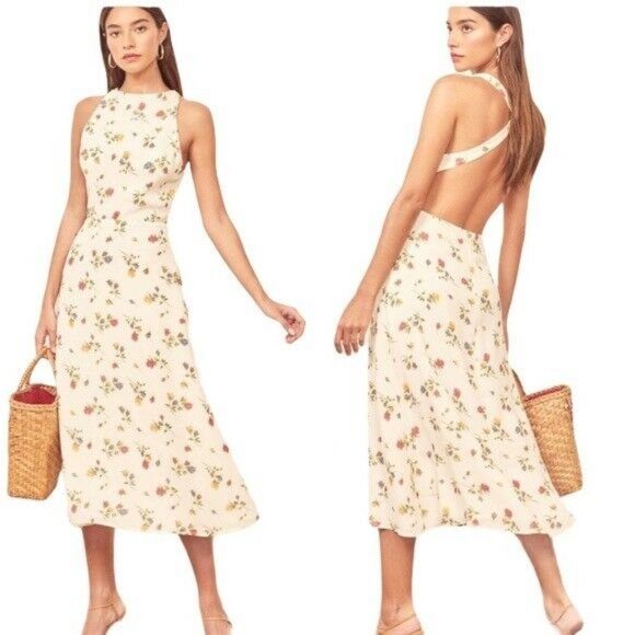 Reformation Dresses & Skirts - Reformation Harleen Floral Open Back Midi Dress